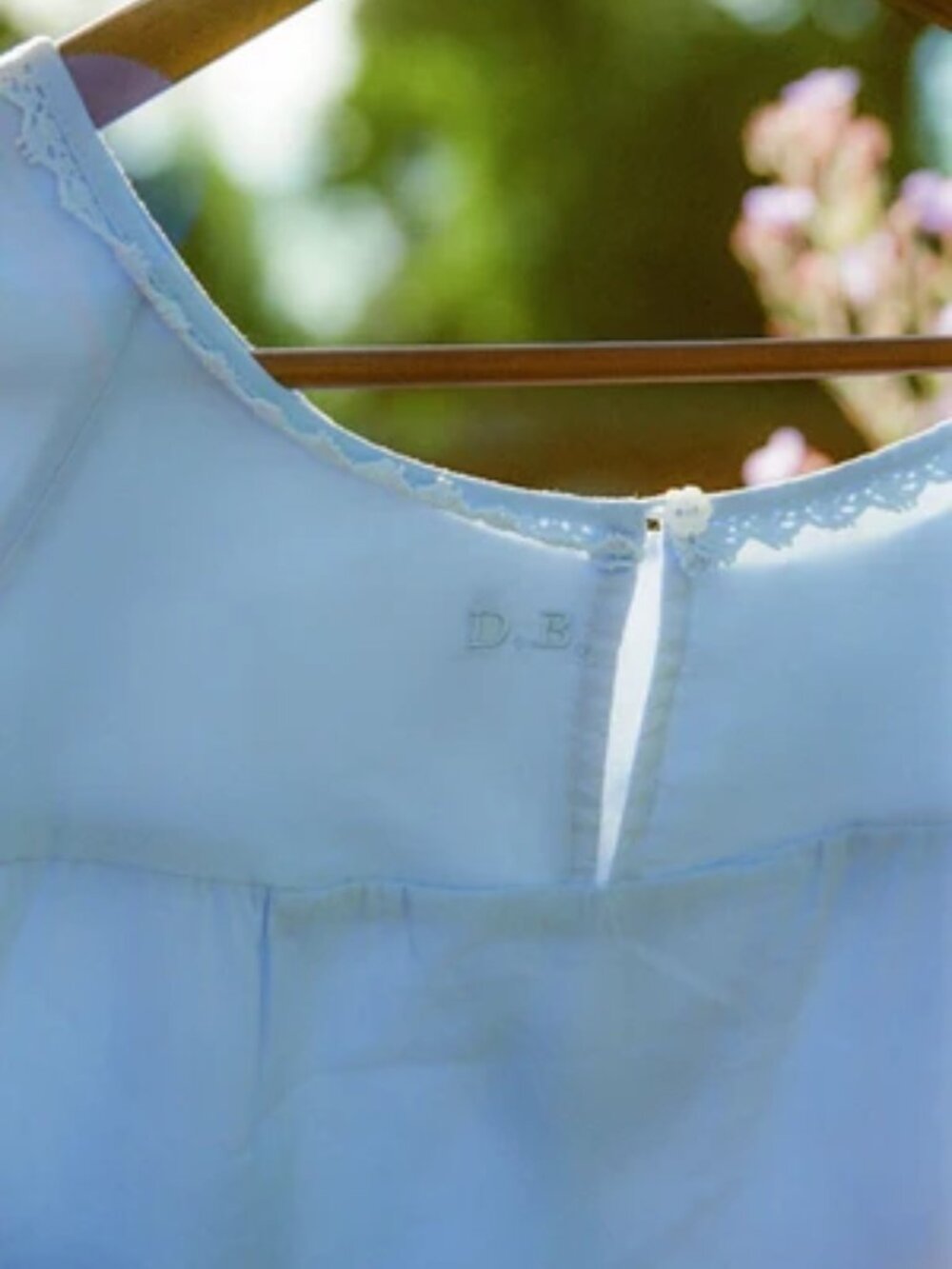 Dairy Boy Soft Blue Lily of The Valley Embroidered Babydoll Dress Size M NWT - Picture 8 of 8